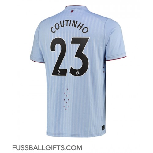 Aston Villa Philippe Coutinho #23 Fußballbekleidung Auswärtstrikot 2022-23 Kurzarm